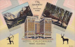 Hotel Californian Fresno California 1949 - Fresno