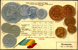 COIN CARDS-EMBOSSED METALLIC COLORS-PANAMA- SCARCE-CC-47 - Monnaies (représentations)