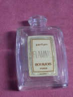 PARFUM Flacon Miniature FLAMME BOURJOIS PARIS En Verre Blanc Parfumeur Parfumerie - Miniatures (sans Boite)