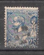 MONACO, 1901, Yvert N° 25, Prince Albert 1 Er,  25 C Bleu , Obl TB, Cote 7 Euros - Nuevos