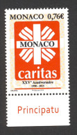 Monaco 2015 - Yv N° 2971 ** - 25 Ans De Caritas - Nuovi