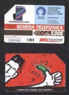 Italy - Telephone Card Magnetic Card AIDS CT.010 - To Identify