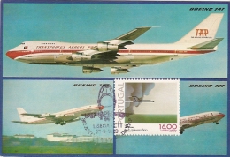 Portugal & Postal Máximo, TAP Boeing 727, Lisboa 1979 (182) - Cartes-maximum (CM)