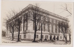 ETATS UNIS D´amérique,united States,USA,OREGON,PORTLAN D,1910,CARTE OLD,PUBLIC LIBRARY,CARTE PHOTO - Portland