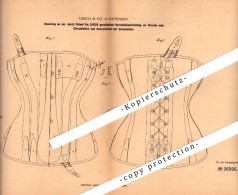 Original Patent - Lerch & Co In Ottensen B. Hamburg , 1883 , Corset , Korsett !! - Chemisettes & Culottes