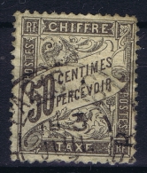 France: Chiffre Tax Yv Nr 20 Used Obl  Has A Thin Spot - 1859-1959 Afgestempeld
