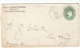 Sc #U163 3-cent Postal Stationery Envelope 1874-86 Issue Used - ...-1900