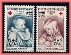 Reunion  CFA Croix Rouge 1965 N 366 / 67  Neuf X X Paire - Unused Stamps