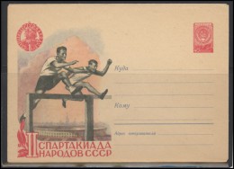 RUSSIA USSR Stamped Stationery Ganzsache 972 1959.05.12 2nd Sport Games Of Soviet Nations - 1950-59