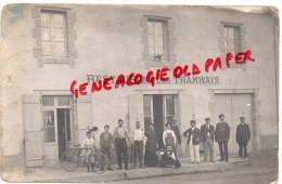 87 - BUSSIERE POITEVINE - RESTAURANT DES TRAMWAYS -  RARE 1915 - Bussiere Poitevine