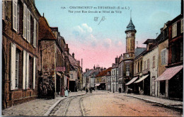 28 CHATEAUNEUF EN THYMERAIS - Rue Grande Et Hotel De Ville - Châteauneuf