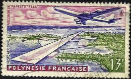 POLYNESIE FRANCAISE AIRPLANE 1ST FLIGHT PAPEETE-FAAA 13 FRANCS STAMP ISSUED1960's(?) SG35 USEDLH READ DESCRIPTION !! - Used Stamps