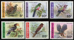 LIBERIA Oiseaux, Rapaces, Yvert 736/41.  ** Neuf Sans Charniere MNH. - Aigles & Rapaces Diurnes