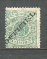 1875 LUXEMBOURG 4C. OFFICIEL OVERPRINT MICHEL: D12I MH * - Dienstmarken