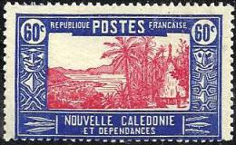 NEW CALEDONIA 60 CENTIMES BLUE PALM TREE LANDSCAPE OUT SET OF ? MUH 1930's SG356 READ DESCRIPTION !! - Unused Stamps