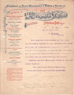 ARDENNES - VRIGNE AUX BOIS - FONDERIE DE FONTE MALLEABLE & FONTE D' ACIER - VVE DURANT & LEREDDE - LETTRE - 1909 - Petits Métiers