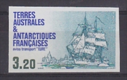 TAAF 1987 Ship Eure 1v IMPERFORATED ** Mnh (21108) - Imperforates, Proofs & Errors