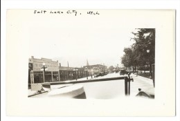 SALT LAKE CITY (Etats Unis) Carte Photo Prise D'une Automobile Rue - Salt Lake City