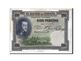 Billet, Espagne, 100 Pesetas, 1925, KM:69s, TTB - 100 Peseten