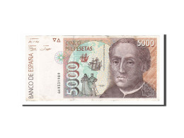 Billet, Espagne, 5000 Pesetas, 1992, 1992-10-12, SUP - [ 4] 1975-…: Juan Carlos I.