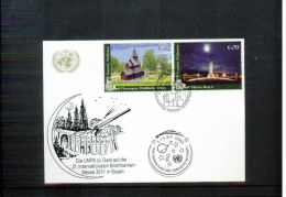 UNO / UN Wien 2011 Briefmarken Messe Berlin Postkarte - Brieven En Documenten