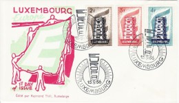 LUXEMBOURG  1956 EUROPA CEPT FDC  /zx/ - 1956