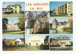 CP MULTIVUES LES ESSARTS LE ROI, LA GARE, RESIDENCE " LES AMAZONES ", CHATEAU DE L'ARTOIRE, L'EGLISE, YVELINES 78 - Les Essarts Le Roi