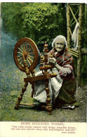 Irlande Irland CPA Irish Spinning Wheel Tradition Costumes Rouet - Andere & Zonder Classificatie