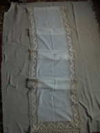 Ancien - Grand/long Rideau Opaque Avec Frange - Rideaux