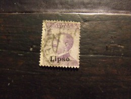 LIPSO 1912 RE 50 C USATO - Ägäis (Lipso)