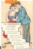 CPA Humoristique - LES COMMANDEMENTS Du Vieux Garçon Par GRIFF , Trés Bon état ( Voir Scan ) - Griff