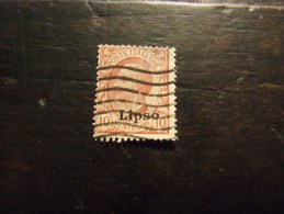 LIPSO 1912 RE 10 C USATO - Aegean (Lipso)