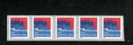 USA POSTFRIS MINT NEVER HINGED POSTFRISCH EINWANDFREI SCOTT 3874 PCN STRIP OF 5 PLATE P2222 - Ruedecillas (Números De Placas)