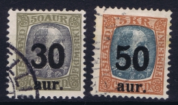 Iceland: 1925 Mi Nr 112 - 113   Used - Gebruikt