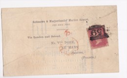 ROYAUME UNI  LETTRE  CACHET D'ARRIVEE - Storia Postale