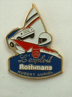 PIN´S HUBERT AURIOL - VOILIER - L'EXPLOIT ROTHMANS - Sailing, Yachting