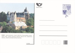 Czech Rep. / Postal Stationery (1994) Castles (16) Zleby (Castle Radically Rebuilt In The Neogothic Chateau) - Gemüse