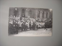 MOSELLE DEVANT LA MAIRIE DE MONTIGNY LES JEUNES LORRAINES..........A METZ LE 19 NOVEMBRE 1918 - Metz Campagne