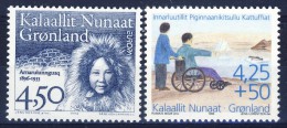 ##Greenland 1996. EUROPE + Disabled Charity. Michel 293 + 296y. MNH(**) - Neufs