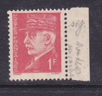 FRANCE N°514 1F ROUGE TYPE HOURRIEZ SIGNATURES TOUCHANT AU CADRE NEUF SANS CHARNIERE - Unused Stamps