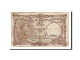 Billet, Belgique, 20 Francs, 1948, 1948-09-01, TB - 20 Francs