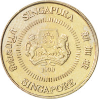 Monnaie, Singapour, 10 Cents, 1990, SPL, Copper-nickel, KM:51 - Singapour