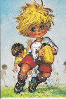 CPSM MICHEL THOMAS LES PETITS RUGBYMAN C/ 100 N°62  PRAM 1981 - Thomas