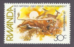 Rwanda - Animals, Ghepard, Ghepardo, Gazelle, Wildlife, Animaux Sauvages MNH - Autres & Non Classés