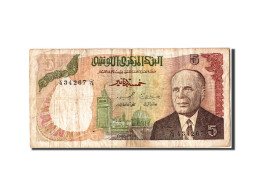 Billet, Tunisie, 5 Dinars, 1980, 1980-10-15, TB - Tunisie