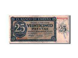 Billet, Espagne, 25 Pesetas, 1936, 1936-11-21, TTB+ - 25 Pesetas