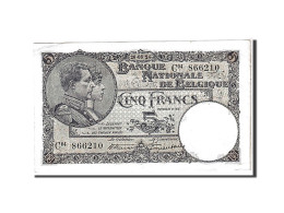 Billet, Belgique, 5 Francs, 1924, KM:93, TTB+ - 5 Francs