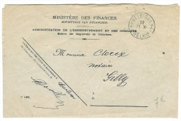 * BELGIQUE * 4    23. X.1919   Op Administratieve Brief  Naar Gilly - Fortune (1919)