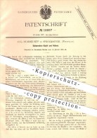 Original Patent - Aug. Hummelsiep In Sprockhövel , 1882 , Schornsteinköpfe Und Hülsen , Schornstein , Schornsteinfeger ! - Sprockhoevel