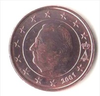 ** 1 CENT BELGIQUE 2001 PIECE NEUVE ** - België